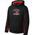 Youth Sport-Tek Sport-Wick Fleece Colorblock Hooded Pullover