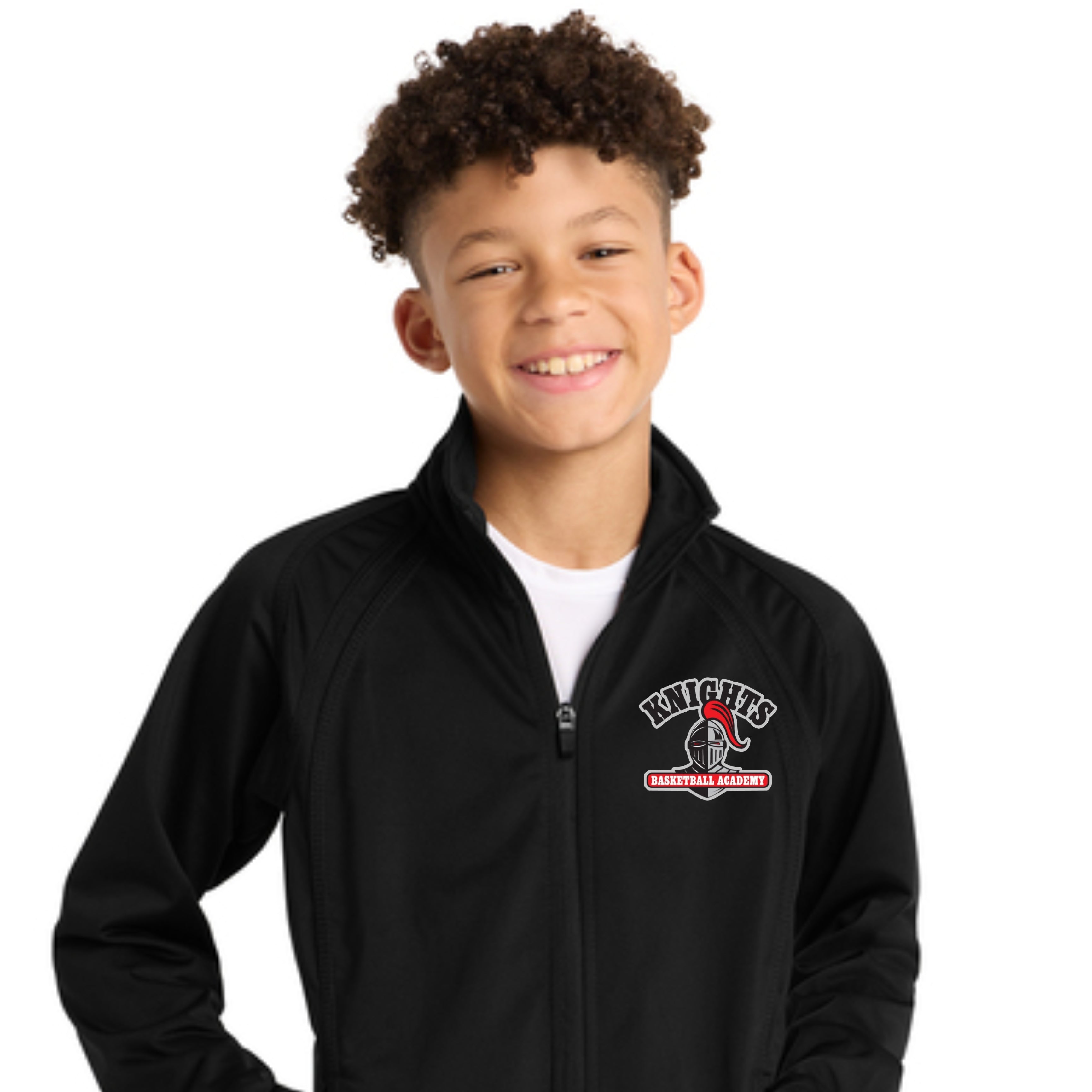 Youth Sport-Tek Tricot Sleeve Stripe Track Jacket